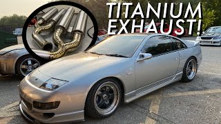 Fabricating a custom titanium exhaust for 300ZX and sound test [upl. by Fogarty]