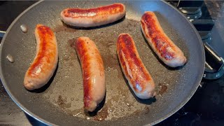 How To Cook Brats On The Stove  Juiciest Pan Fried Bratwurst Recipe [upl. by Rumney]