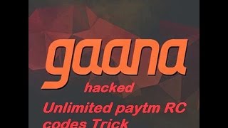 quotHow to get unlimited recharge from gaana appquotexpired [upl. by Nohshan]