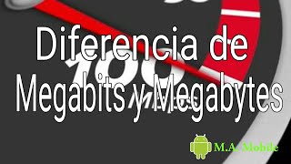 La diferencia entre megabits Mbps y Megabytes MBs [upl. by Helenka]