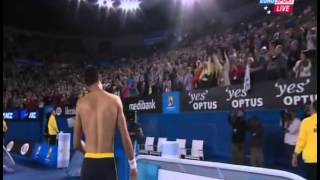 Novak Djokovic WINS against Wawrinka Last point Australian Open 2013 [upl. by Nirihs]