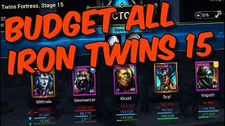 BudgetF2P Iron Twins 15 all affinities  Raid Shadow Legends [upl. by Nilesoy]