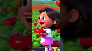 आहा टमाटर  Aaha Tamatar Bade Mazedar  Hindi Rhymes amp Poems  hindipoem cartoon reels shorts [upl. by Ignatia]