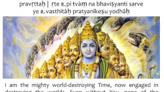 Bhagavad Gita Chapter 11  Verse 32 [upl. by Hattie]