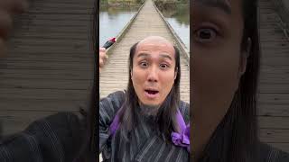 Shaving on the bridge ASMR SAMURAI shavingtime 侍 razor [upl. by Eenet]