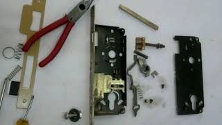 HOW TO REASSEMBLE EURO MORTISE LOCK VERY EASY [upl. by Aloysia]