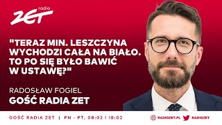 Radosław Fogiel quotTeraz min Leszczyna wychodzi cała na biało To po się było bawić w ustawęquot [upl. by Arataj]