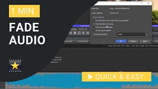 VideoPad Tutorial How to Fade In and Out Audio in VideoPad [upl. by Niggem10]