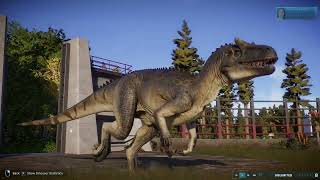 Jurassic World Evolution 2  Allosaurus sounds [upl. by Aramaj]