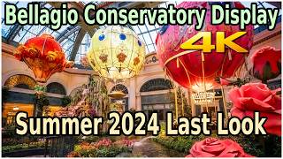 BELLAGIO LAS VEGAS CONSERATORY DISPLAY SUMMER 2024 LAST LOOK [upl. by Ijan]