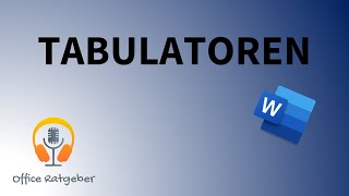 Word Tabulatoren [upl. by Eimarej942]