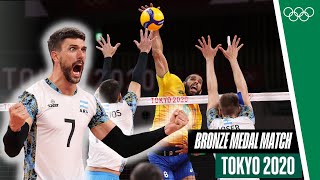 🇦🇷 🆚 🇧🇷 Mens Volleyball Bronze Medal Match 🏐🥉 Tokyo 2020 [upl. by Eille]