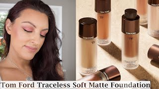 Tom Ford Traceless Soft Matte Foundation  Review and 8hr Wear Test [upl. by Losiram]