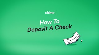 How To Deposit A Check  Chime [upl. by Agretha]