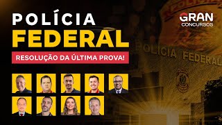 Concurso Polícia Federal  Resolução da Última Prova [upl. by Ahsiekahs449]