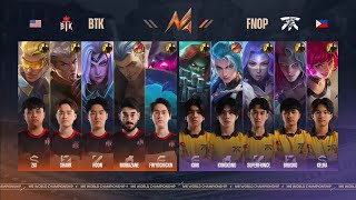 M6 SWISS STAGE DAY 4  ROUND 3  FNATIC ONIC PH VS BTK GAME 2 [upl. by Yauqram474]