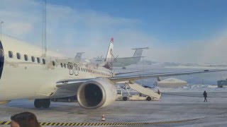 Taking off from Kirkenes Norway in the icy winter [upl. by Samella]