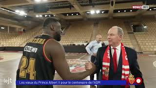 Sport  Les voeux du Prince Albert II pour le centenaire de l’ASM [upl. by Armin943]