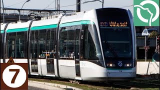 Tramway 7 La Belle Épine  Aéroport dOrly [upl. by Alleuqahs278]