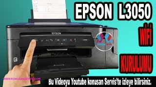 Epson Wifi kurulumu WPS ile Daha Hızlı Epson L3050 Bölüm 580 4K İZLE [upl. by Atnahc]