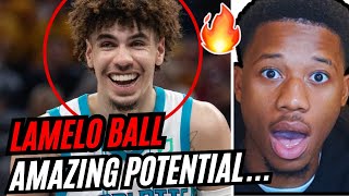 LAMELO BALL AMAZING POTENTIAL REACTION [upl. by Eerbua]