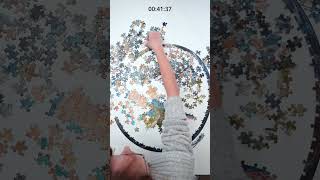 Clementoni Round 500piece puzzle  Space Collection  Earth  jigsaw puzzle timelapse [upl. by Houlberg879]