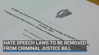 Hate speech laws to be removed from Criminal Justice Bill [upl. by Lucine]