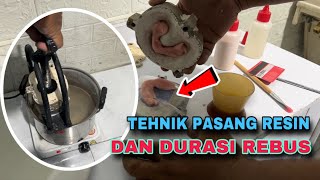 Pasang resin dan durasi rebus gigi palsu ini tekniknya [upl. by Eisele889]