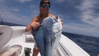 Girls Mahi Fishing Trip Filming TV Show for Two Conchs Sportsfishing [upl. by Aleb]