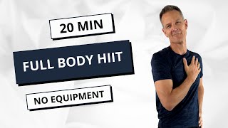 20 Minute Full Body HIIT Workout No Equipment [upl. by Aymahs456]