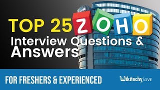 Top 25 Zoho Interview Questions and Answers  Zoho Interview Questions [upl. by Florence]