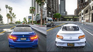 BMW M4 vs MercedesAMG C63S [upl. by Savihc197]