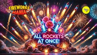 Insane Fireworks Mania Exploding All Rockets at Once diwali gaming fireworks [upl. by Nivac]