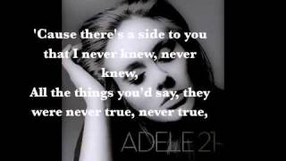 Adele  Set Fire to the Rain Lyrics [upl. by Yenial]