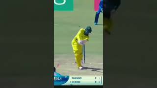 real Kartik Tyagi bowling action 💙🧡 rc20 Kartik Tyagi bowling action short videorc20rc20gaming [upl. by Eatnwahs319]