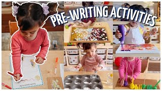 Prewriting Activities  Fine Motor for Preschool skills Play Ideas at Home  Toddler Play [upl. by Leiahtan]