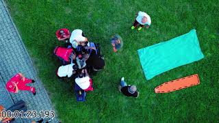 2018 Monza F1 GP Red Cross Extraction Team practicing rescue maneuvers [upl. by Heda184]