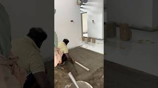 6x4 big tile flooring team Tile tech Kottayam 💪💪💪 [upl. by Navinod420]