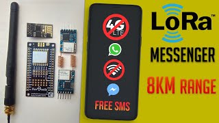 Tutorial LoRa based messenger Project LoRaWAN  LoRa Basic Project [upl. by Niwdla]