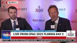 Human Events Host and Navy Veteran Jack Posobiec Interview with RSBNs Brian Glenn at CPAC 2022 [upl. by Einnalem144]