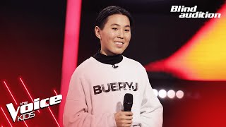 UsukhIreeduiM  quotKhairquot  Blind Audition  The Voice Kids Mongolia 2024 [upl. by Hailee]