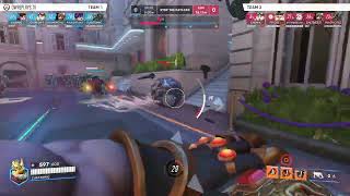 5 stack top 500 open queue blow out by ZUBATOMIC — Overwatch 2 Replay 676JCQ [upl. by Ecila792]