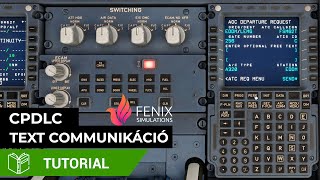 CPDLC Használata Fenix A320 [upl. by Pallas]