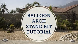 How To Balloon Arch Stand Tutorial  BalsaCirclecom [upl. by Spearman]