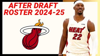 MIAMI HEAT After 2024 Draft Roster  Update No1 [upl. by Anitsahs93]