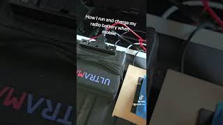 How I power my radios when mobile 22ah Lithium battery amp a DC to DC smart charger [upl. by Marena]