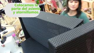 Cómo montar los sofás del conjunto Asgard  Muebles Jardín [upl. by Retsae]