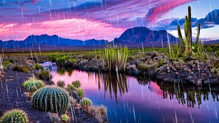 Light Desert Rain  Gentle Stream  Water amp Rain Sounds for Sleeping [upl. by Liliane727]