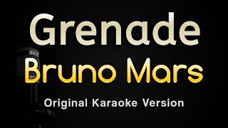 Grenade  Bruno Mars Karaoke Songs With Lyrics  Original Key [upl. by Bashemeth61]