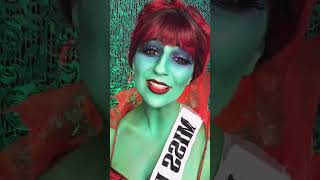 Miss Argentina Beetlejuice Cosplay💚 missargentina beetlejuice halloweenmakeuplook cosplay [upl. by Hallett]